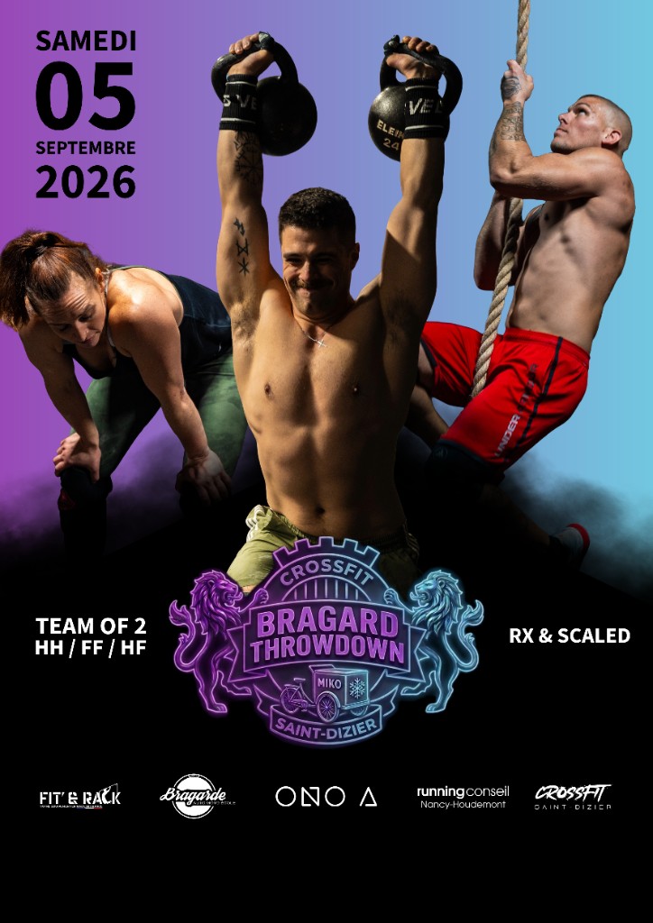 Affiche Bragard Throwdown, samedi 5 septembre 2026, CrossFit Saint-Dizier